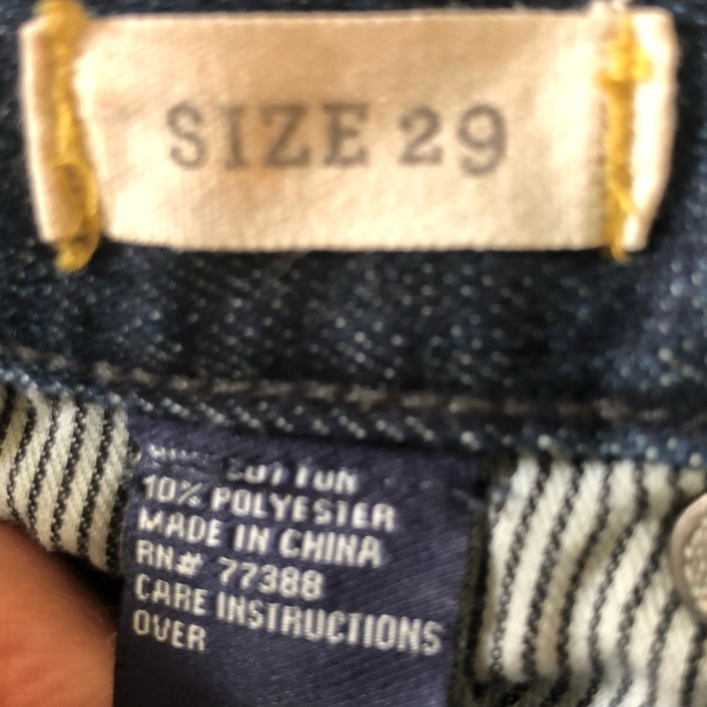 Madewell The Slim Boyjean Sz. 29X28 Ankle Dark Wash Cotton Blend Casual Bojo - Picture 7 of 8
